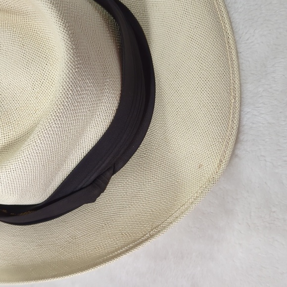Vintage Bailey of California 'Cuban' straw fedora L - Picture 7 of 7